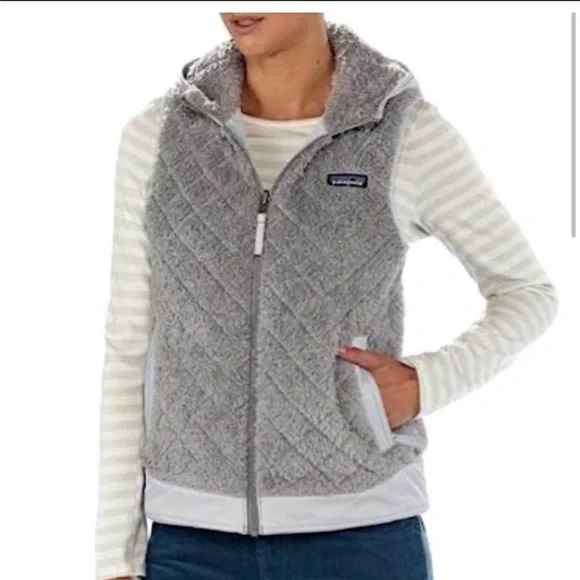 Patagonia" Vest Los Gatos -Hooded-Reversible-Gray - Picture 6 of 16